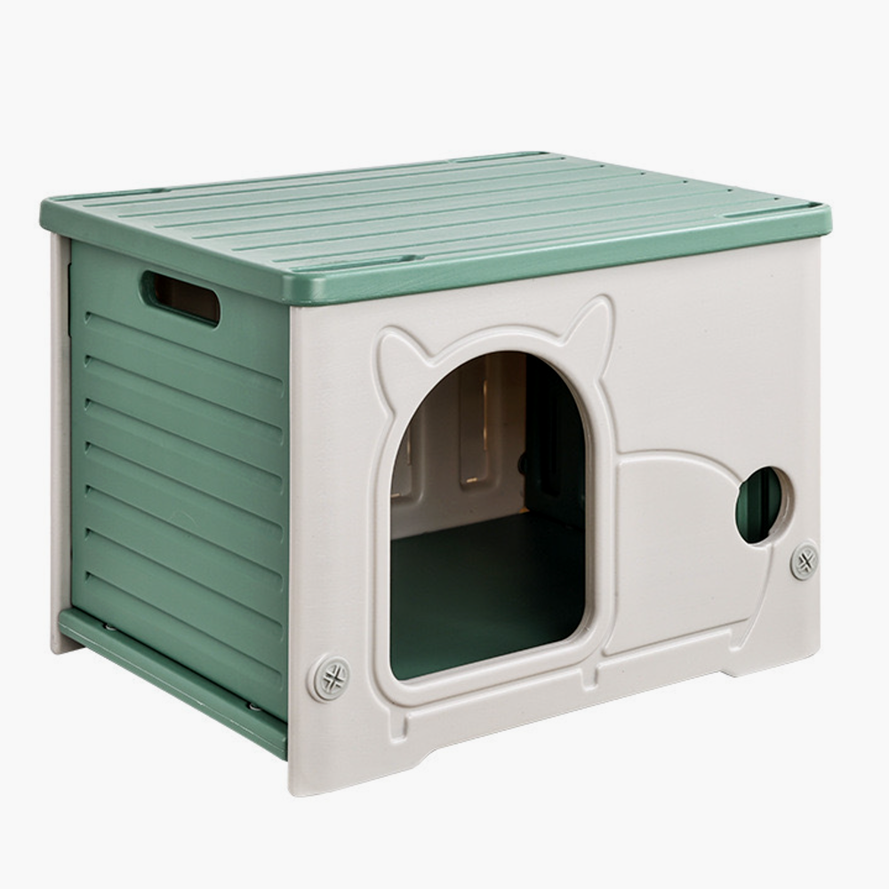 강아지 하우스 고양이 숨숨집 플라스틱 길고양이 하우스 텐트 야외용 숨숨집