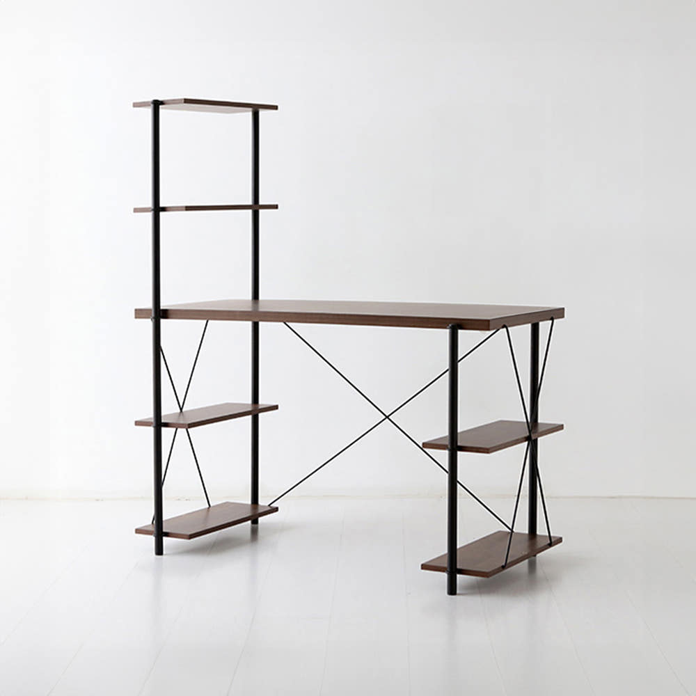 이지보 툴프리 H형 책상 1200x560x735mm, 코코아월넛 9472.6953 - 메인 이미지