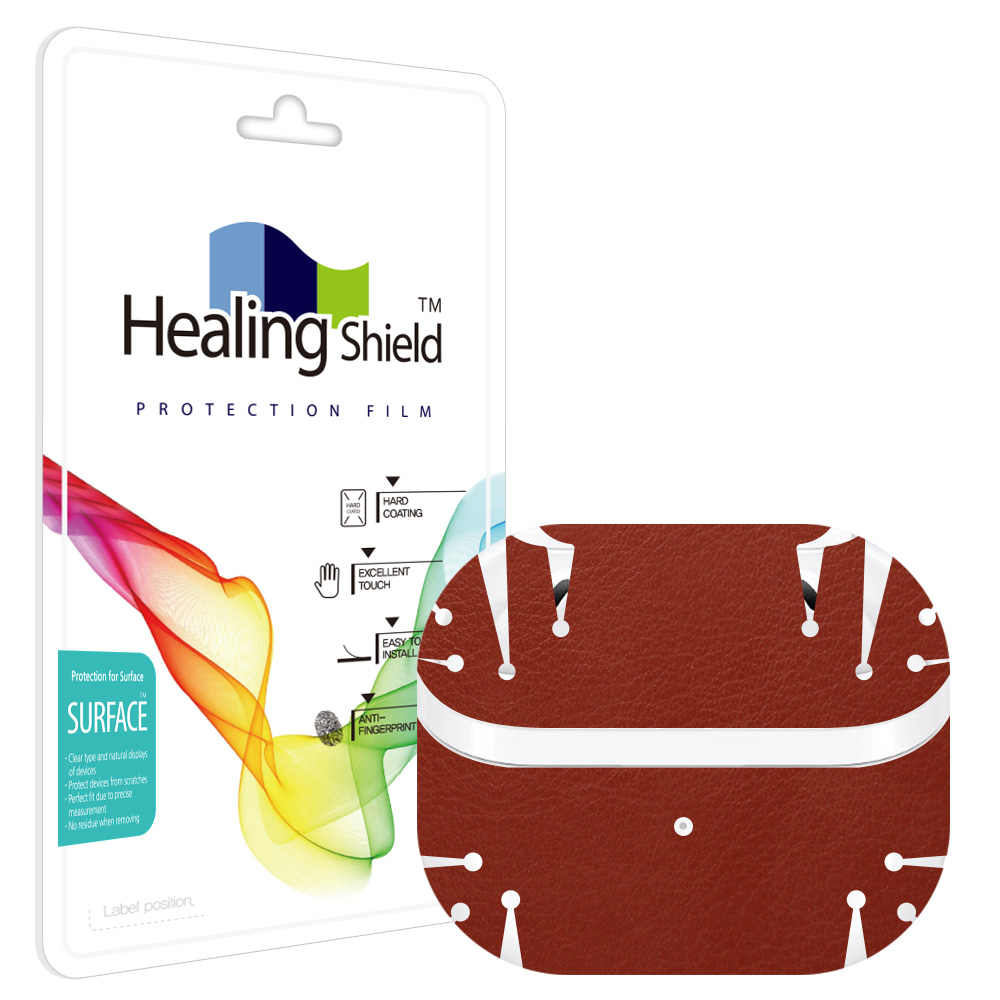 갤럭시 버즈3 레더브라운 외부보호필름 2세트