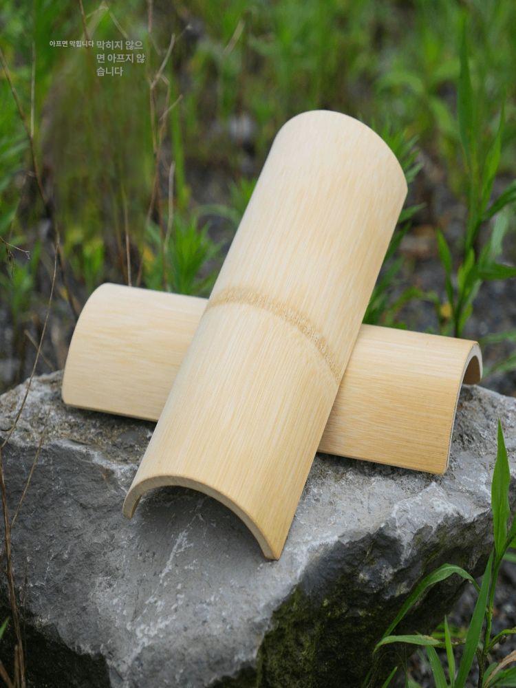 목베개 베개 대나무 수면 여름 배게 일자목 허리베게 경추베개 5cm 1.6미터 이하 - 상세 이미지 4