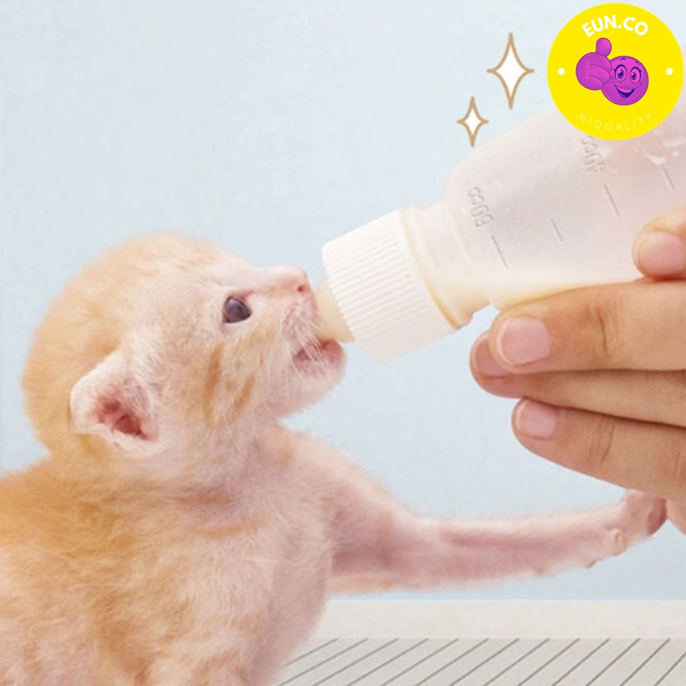 동물 분유 젖병 새끼 반려동물 약먹이기 밥먹이기 60ml 물통 세척솔세트 - 상품 이미지