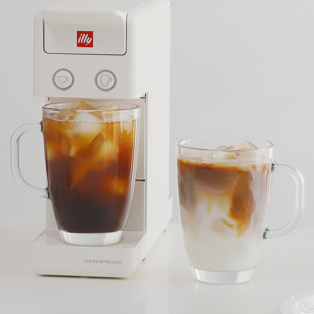 [2잔] 홈카페 대용량 손잡이 유리컵 아이스아메리카노 냉커피잔 커플 맥주잔 460ml