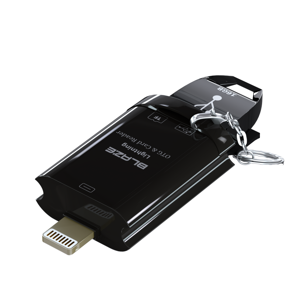 블레이즈 마이크로SD 카드리더기 USB 아이폰 OTG 젠더 블랙박스 핸드폰 라이트닝 8핀 - 상세 이미지 4