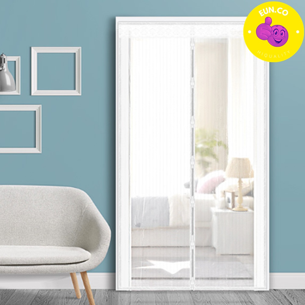 여름철 현관문 출입구 모기 해충 차단 원형 자석방충망 문틀 공기순환 통풍 자석모기장 그물망