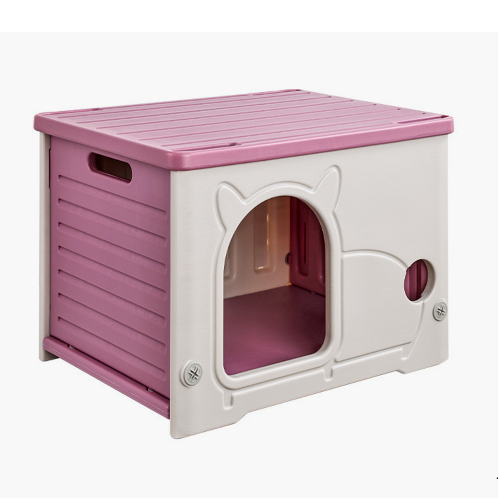 강아지 하우스 고양이 숨숨집 플라스틱 길고양이 하우스 텐트 야외용 숨숨집