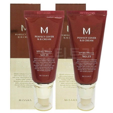 하나코스 미샤 M 퍼펙트 커버 비비크림 50ml  21호/23호 택1