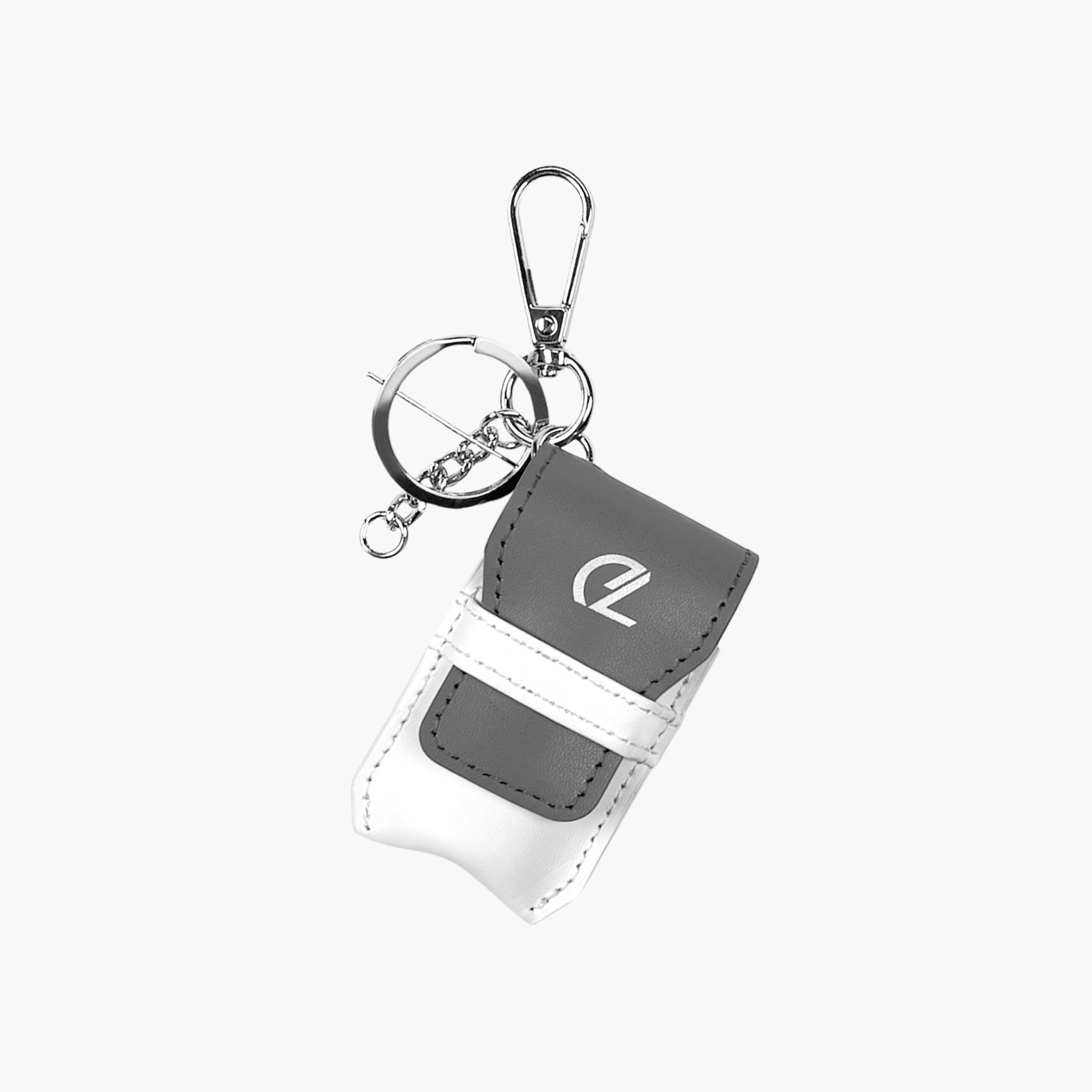 디아넬 미니백 소가죽 키링 Grey / 라이터 OTP(오티피) 골프티 케이스 키홀더 열쇠 - 상품 이미지