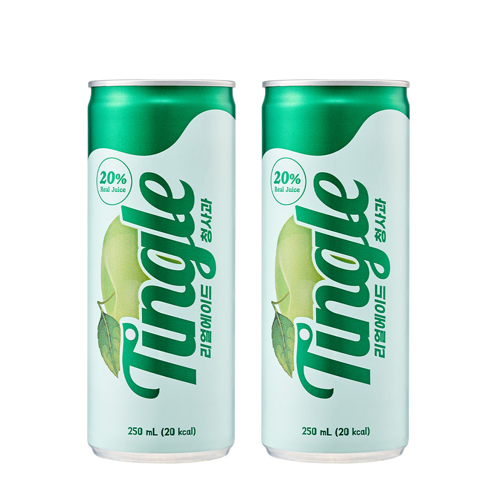 리얼과즙 팅글 리얼에이드 청사과, 250ml, 30개 - 상품 이미지