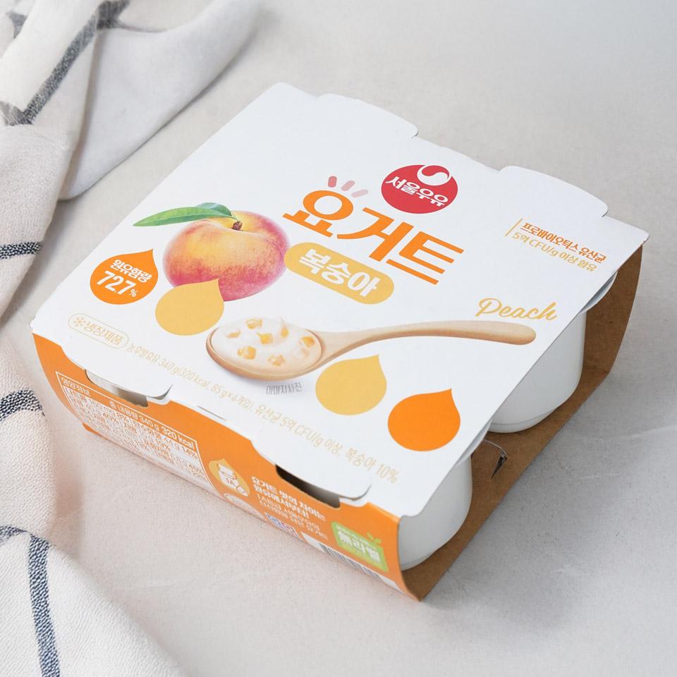 메가마트 서울우유 요거트 복숭아 85gx4 - 상세 이미지 2