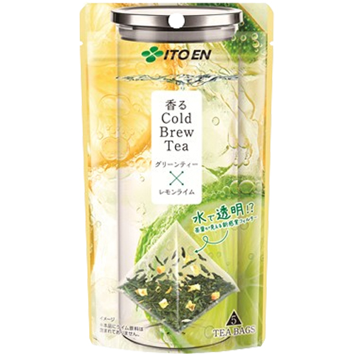 이토엔 콜드 브루 티 그린티 & 레몬 라임 티백 5개입 / Cold Brew Tea 녹차 - 메인 이미지