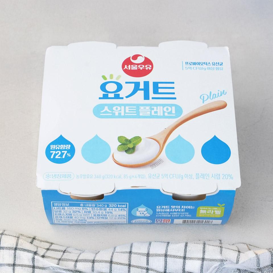 메가마트 서울우유 요거트 스위트플레인 85gx4 - 상품 이미지