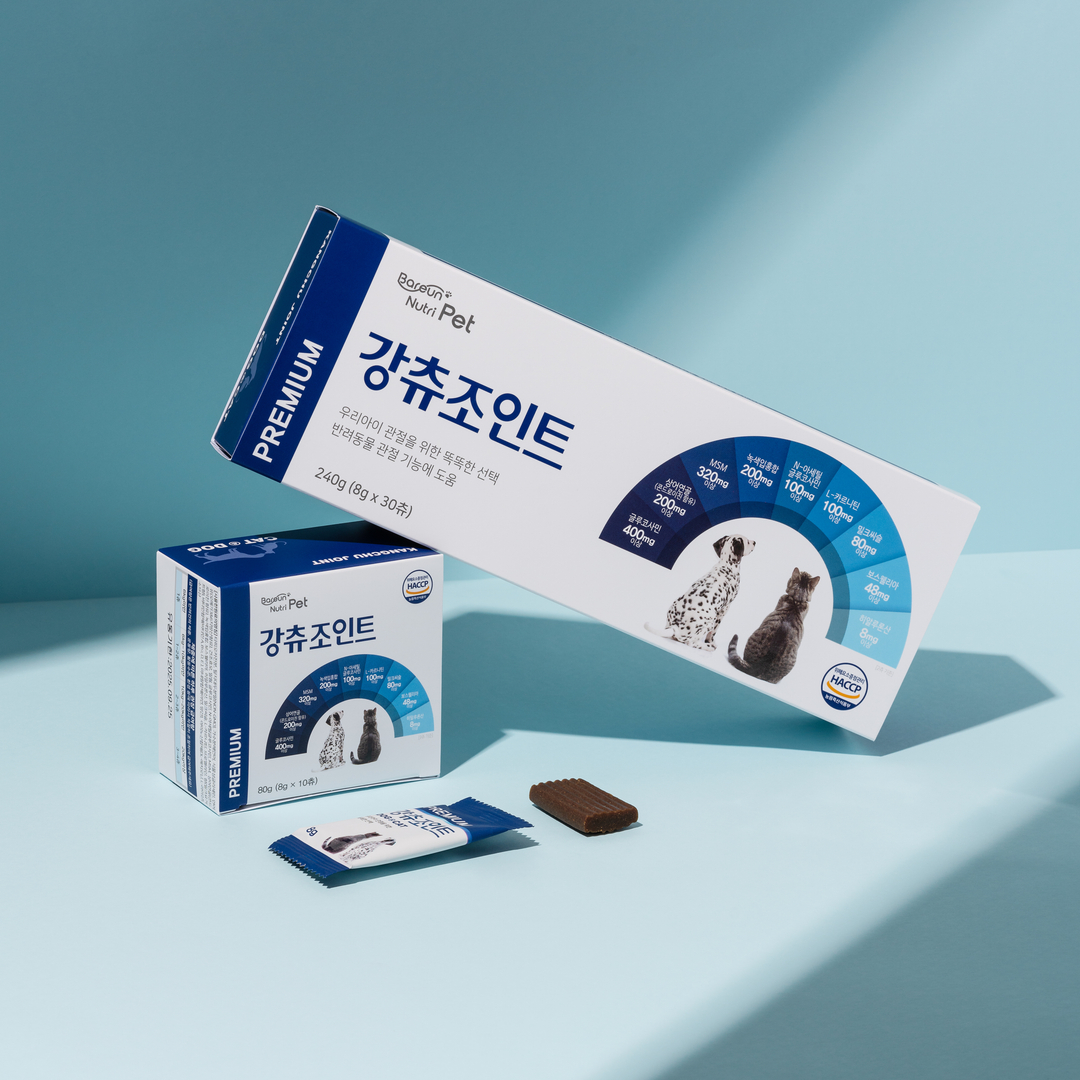 바른뉴트리펫 강츄조인트 강아지 관절 영양제 슬개골 연골 건강 고양이