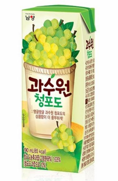 과수원 청포도 남양 190ml : 식재온