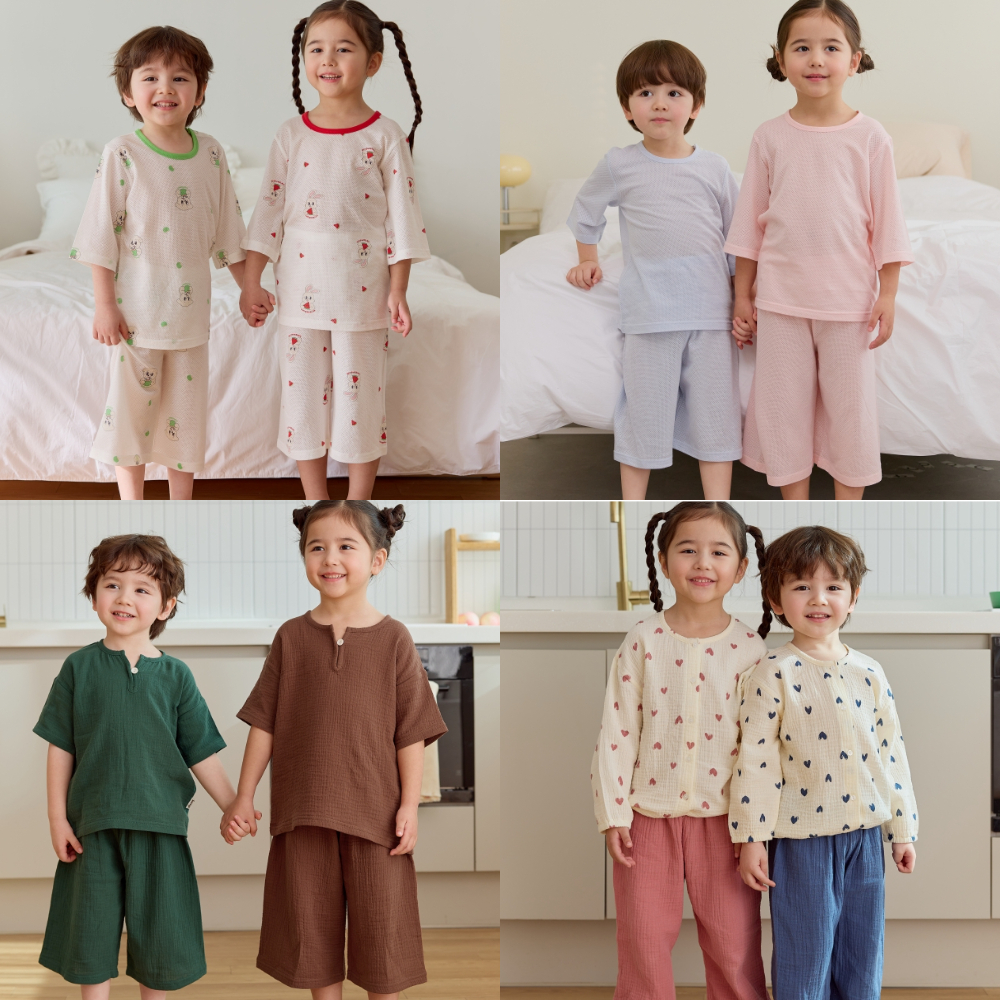 5+1 아기실내복 아기7부내복 신생아내복 신생아내의 유아실내복 아동내의세트