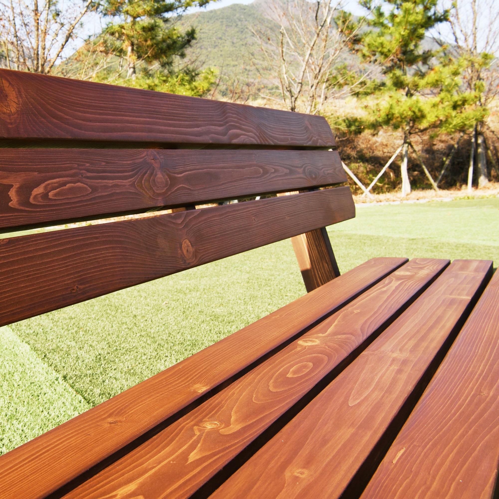 야외벤치 의자 공원 테라스 야외용 정원 나무 등벤치120