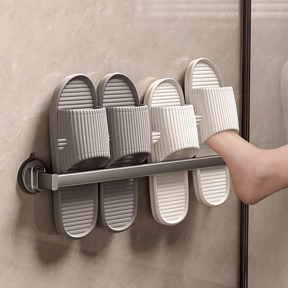 이지착 프리미엄 무타공 욕실화 걸이 실내화 거치대 30cm
