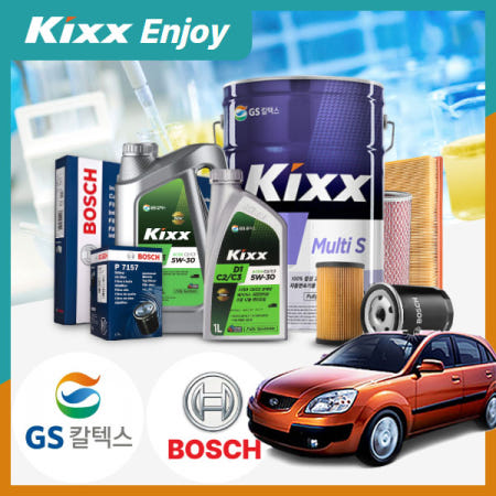 [자체제작]카샤 프라이드(뉴)(08~11) 1.5d 디젤 킥스 D1 5W30 엔진오일필터세트 미션오일 20L