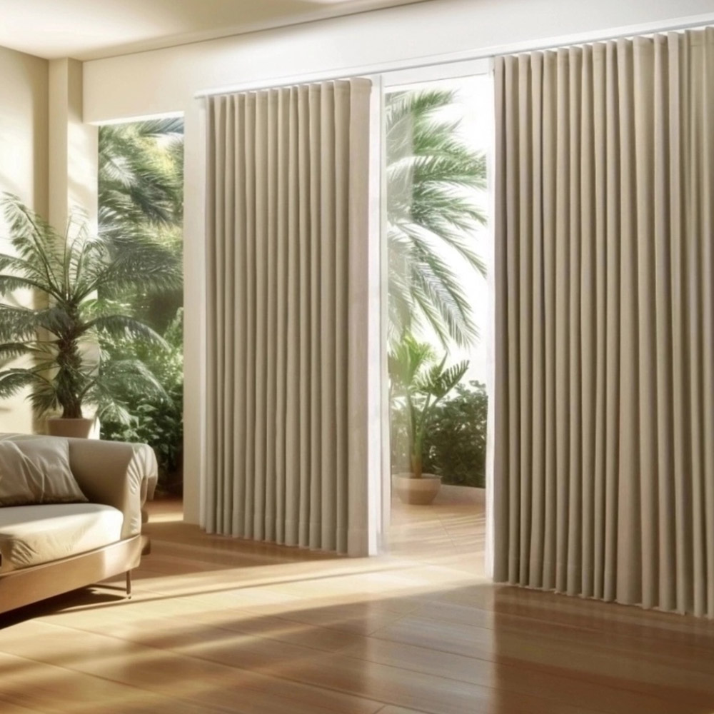 아라크네 루나 암막커튼 거실 안방 방한 린넨 핀형 148x150