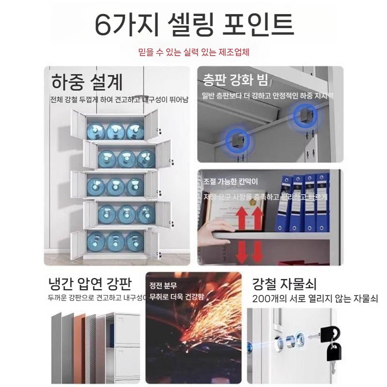 사무용 캐비닛 사무실 문서 서류보관함 B캐비닛 1.25mm - 상세 이미지 3