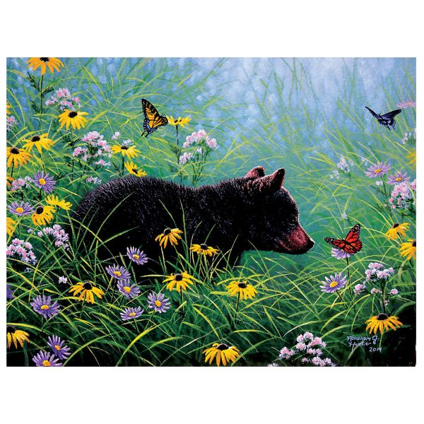 SunsOut , Inc - Black Bear and Butterflies 500 Piece Puzzle : 세일조2