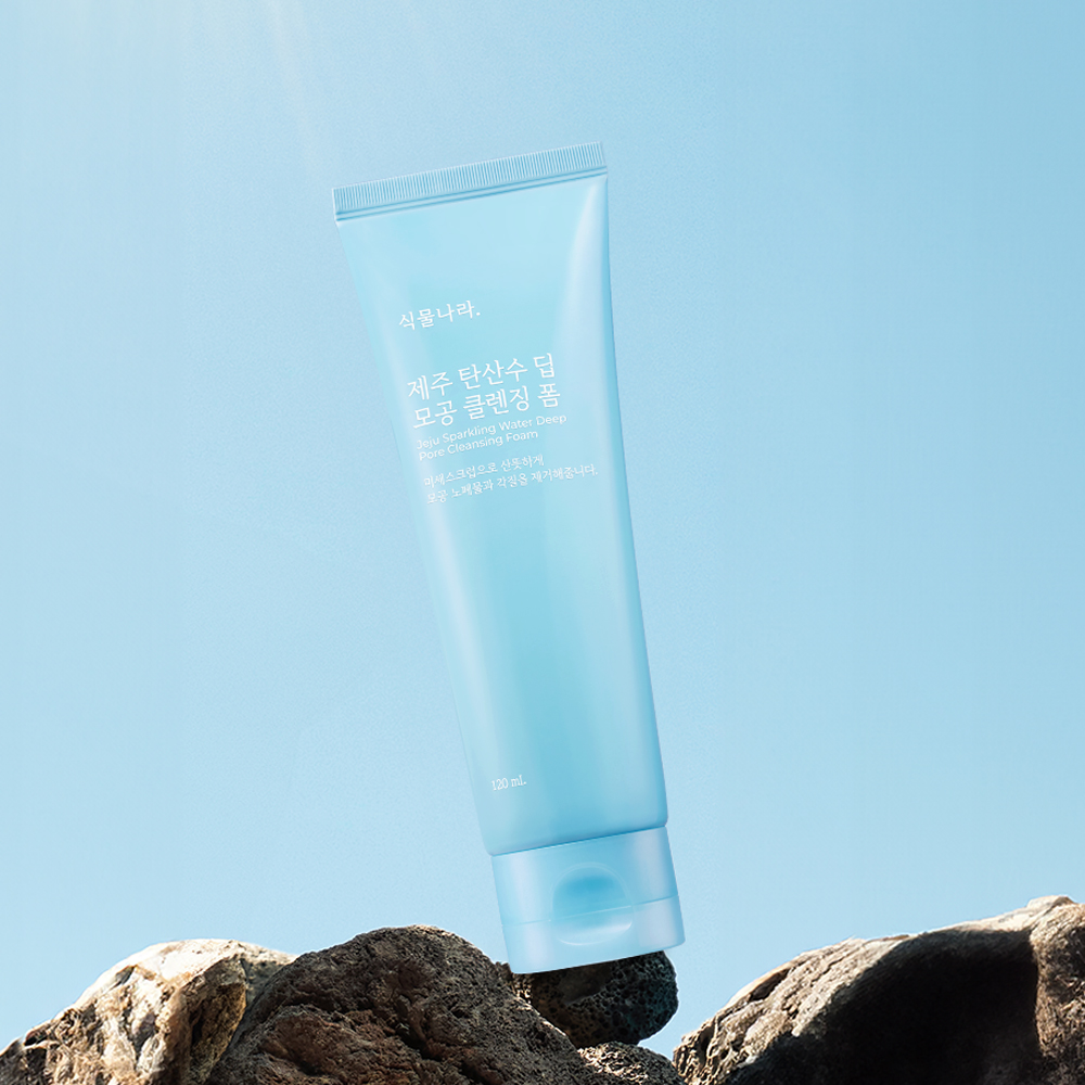 식물나라 제주 탄산수 딥 모공 클렌징폼 120ml + 120mL 기획