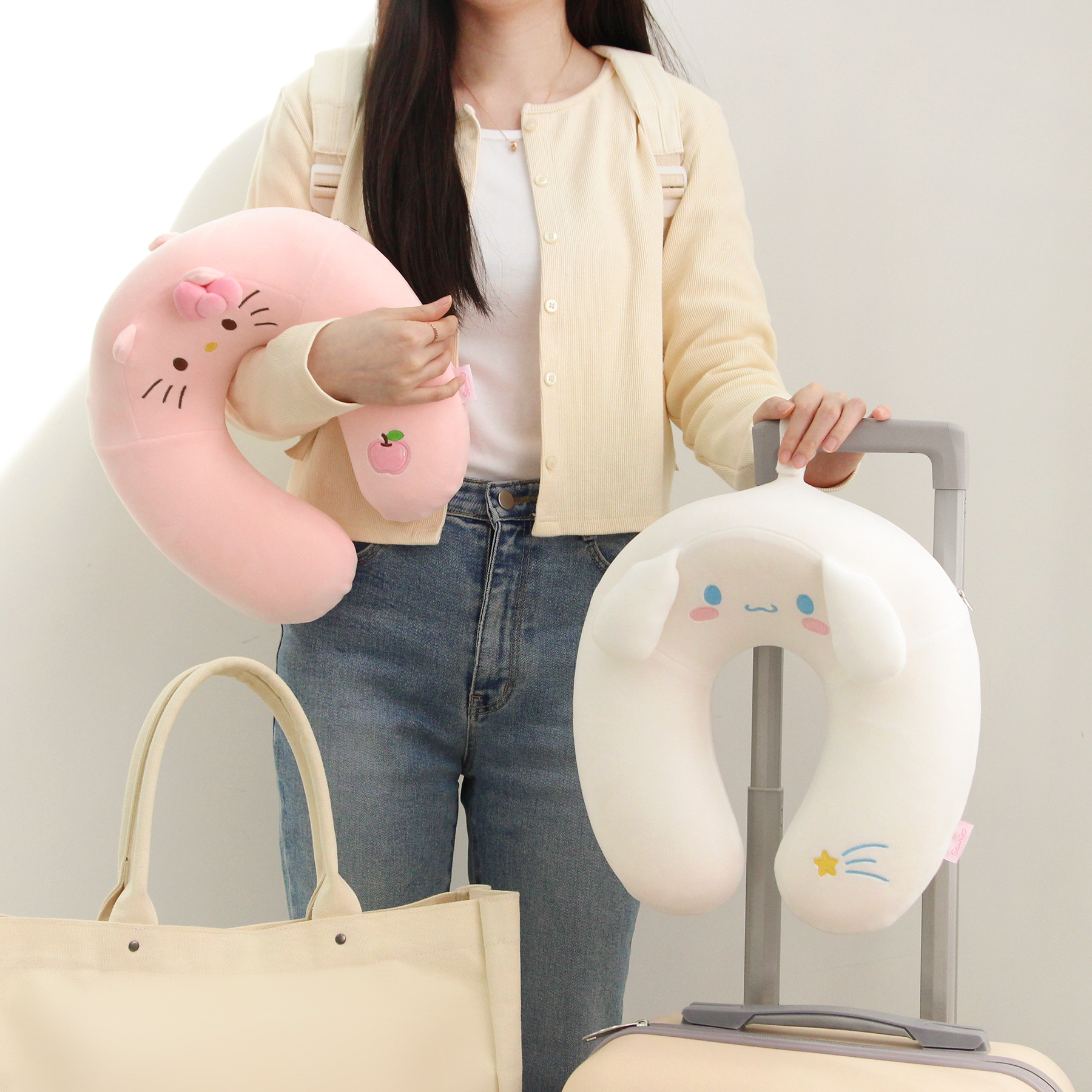산리오 시나모롤 메모리폼목베개 트래블 - 상세 이미지 3
