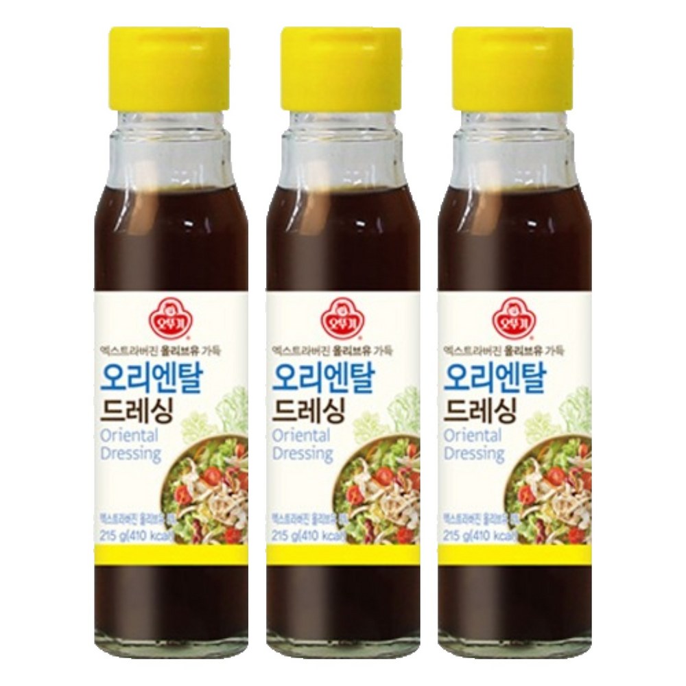 (1+2)오뚜기 오리엔탈 드레싱, 215g, 3개3set : 메이드인해피