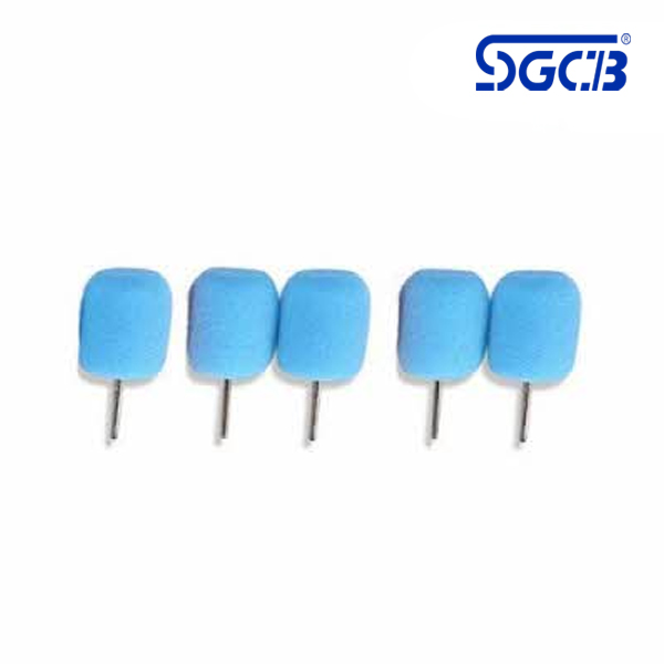 SGCB 25mm(1인치) 미니폴리셔 원형 패드 28x43(mm) 파란색 SGGA150 5개입 - 상품 이미지