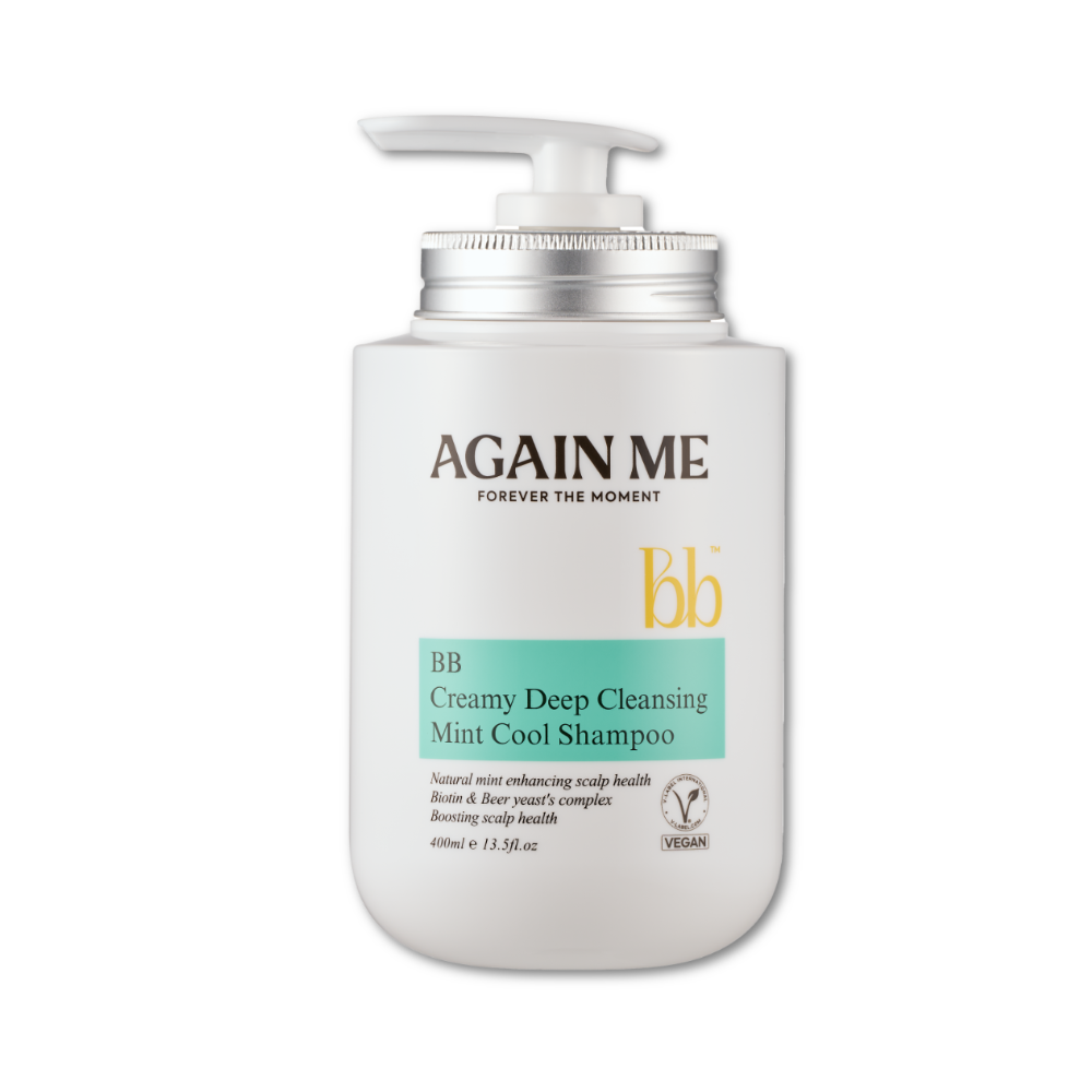 어게인미 애플민트 비듬샴푸 약산성 지루성 두피 쿨샴푸 400mL