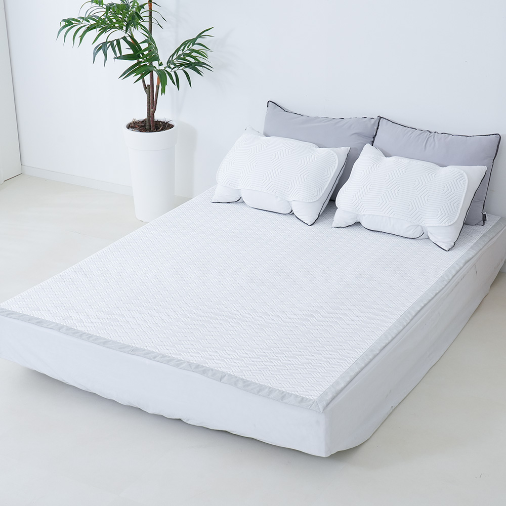 여름 침대패드 시원한 휴비스 듀라론 국산 냉감패드 쿨매트 슈퍼싱글