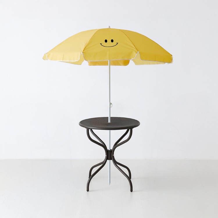 ROMIL 스마일 파라솔 옐로우+BIELLA 빈티지테이블 그레이