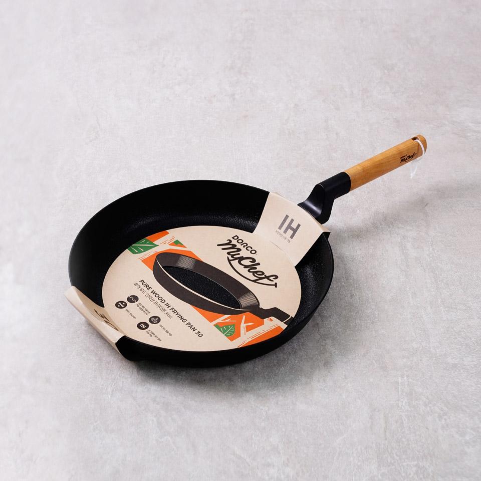 메가마트 도루코리빙 퓨어 우드 IH 프라이팬  프라이팬 30cm - 상세 이미지 2