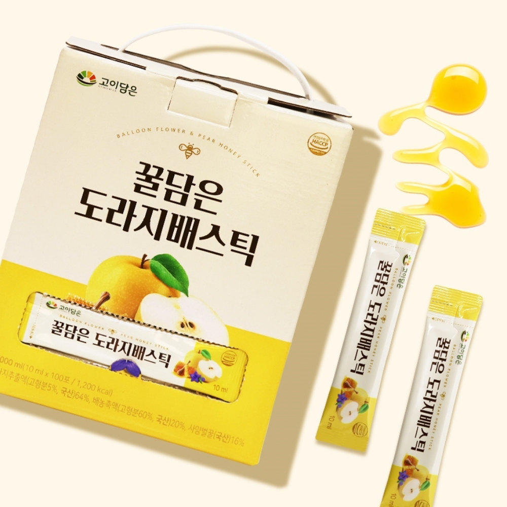 배도라지청스틱 배도라지청진액 국내산 도라지고 임산부 100개 - 상품 이미지