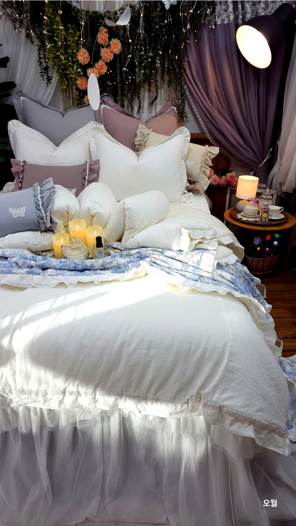 신혼 호텔이불 호텔침구 라지킹침구세트 침구류 린넨코튼 모달