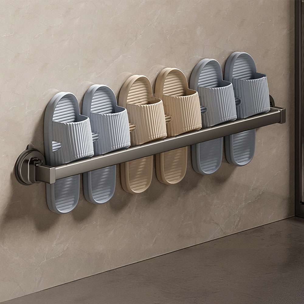 이지착 프리미엄 무타공 욕실화 걸이 실내화 거치대 30cm 이미지 2