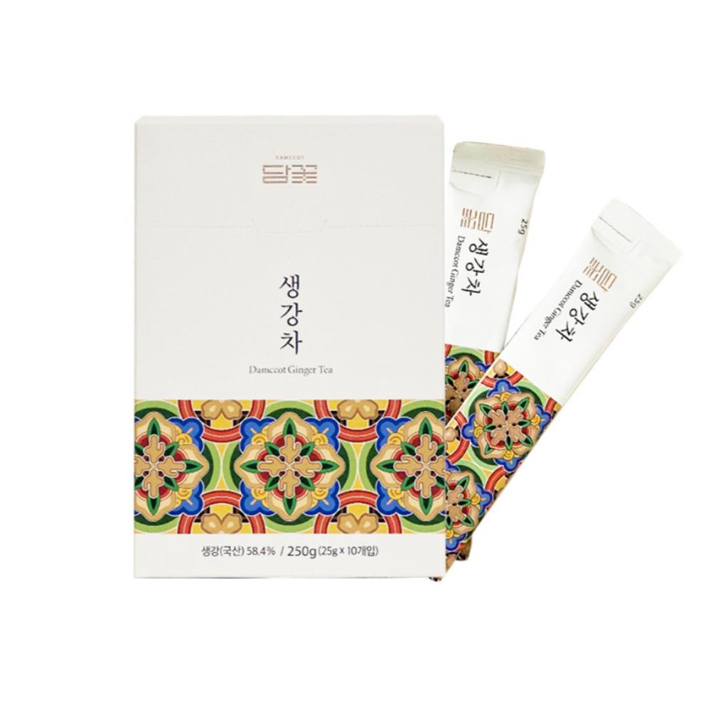 국내산 생강차 스틱형 250g (25gX10개입) 담꽃 생강청 진저티 - 상세 이미지 3