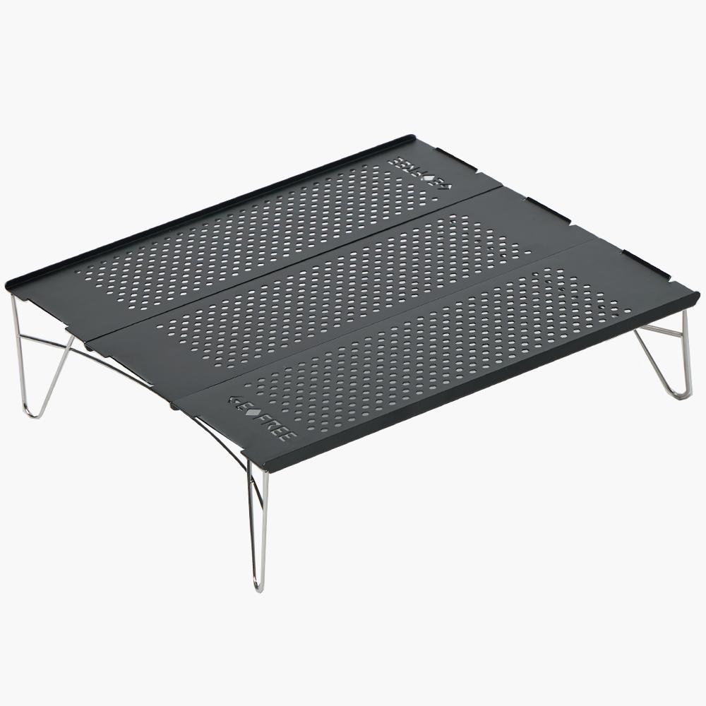 지오프리 캠핑 미니 테이블 좌식 경량 백패킹 L, 메탈 그레이