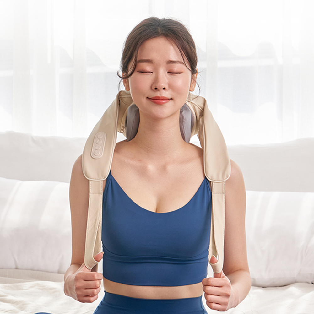 발란스코드 목안마기 어깨 승모근 마사지기 경추 무선 전기 온열 마사지 기린 - 상세 이미지 2