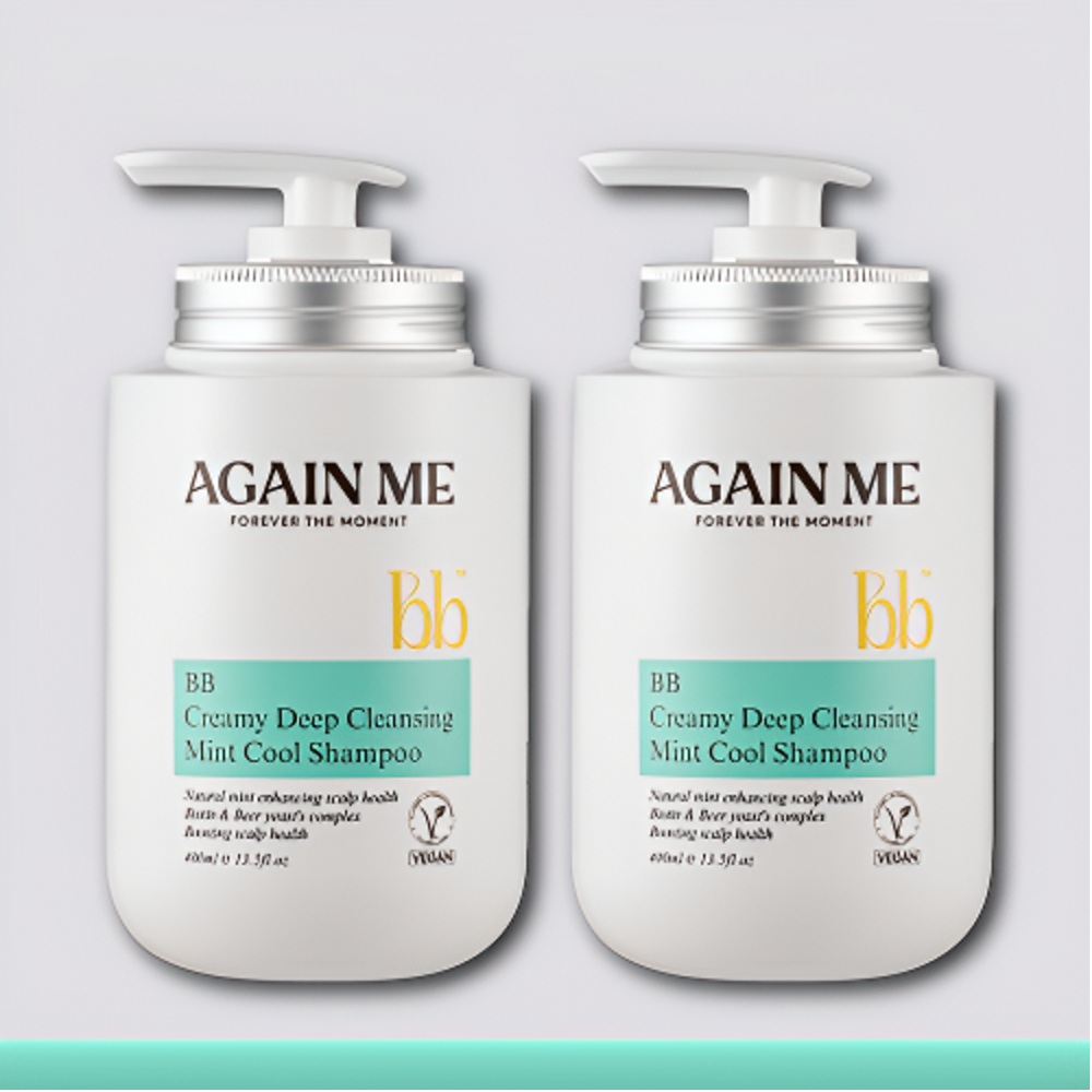 어게인미 애플민트 비듬샴푸 약산성 지루성 두피 쿨샴푸 400mL 이미지 3