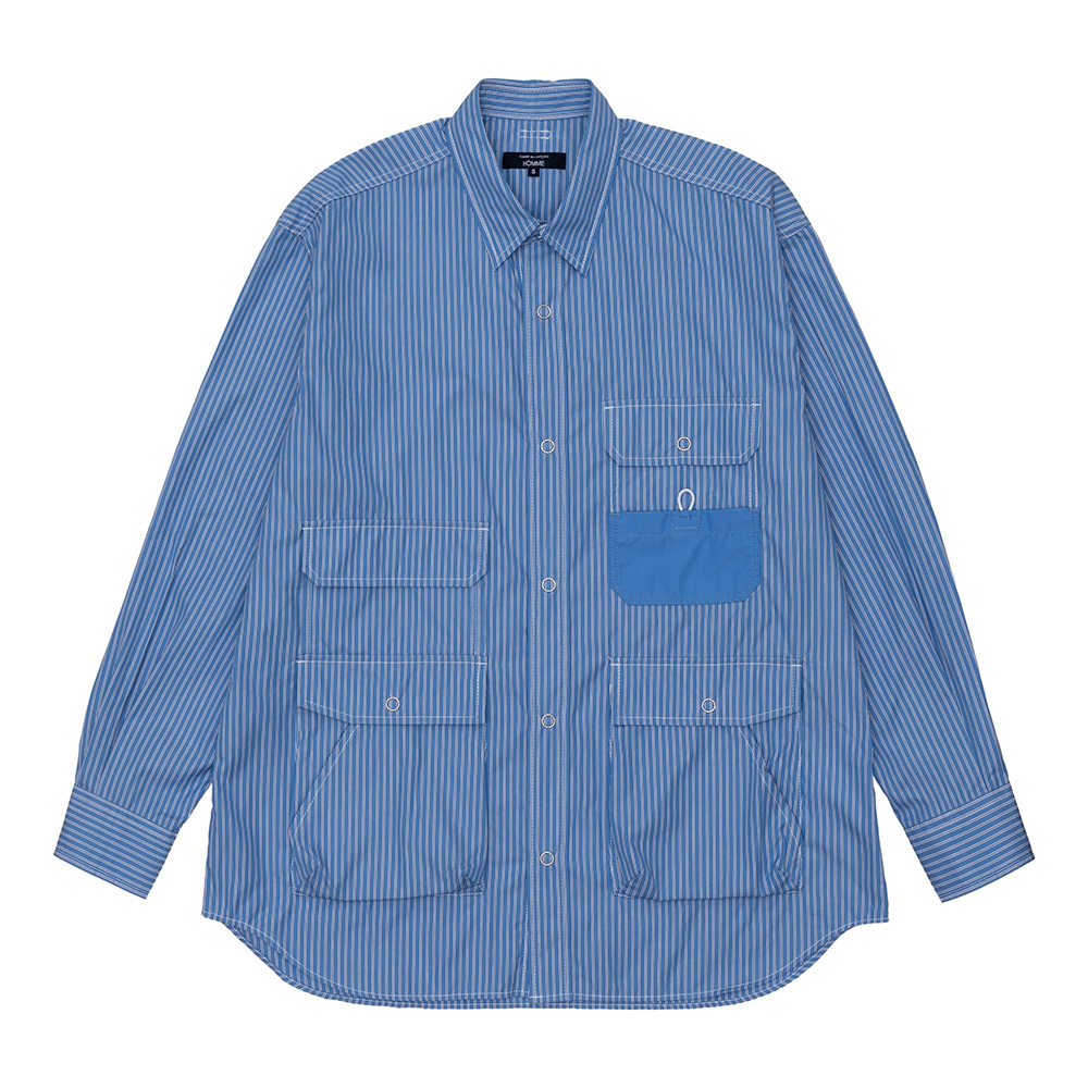 꼼데가르송 옴므 셔츠 Cotton Stripes 스트라이프 남방 HO-B004-051 - 메인 이미지