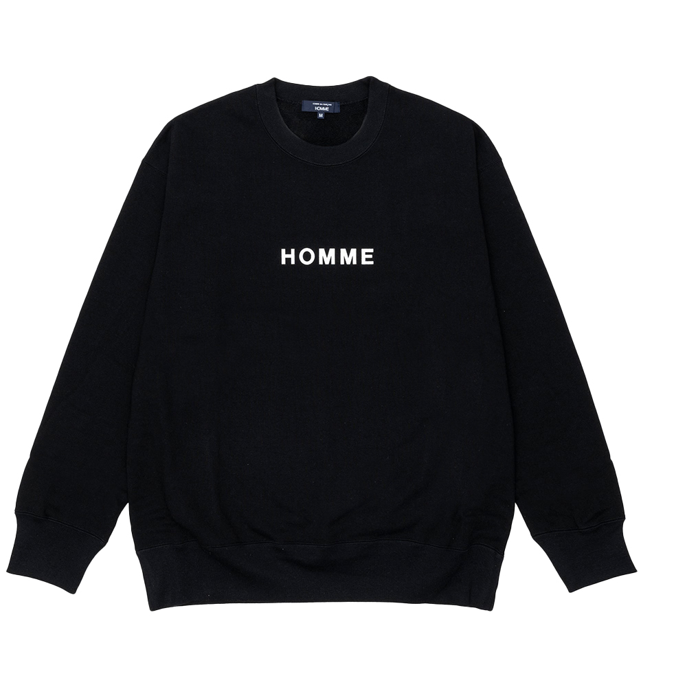 꼼데가르송 옴므 긴팔티 Cotton Terry Cloth Garment Print T-Shirts 맨투맨 티셔츠 HO-T104-051 - 메인 이미지