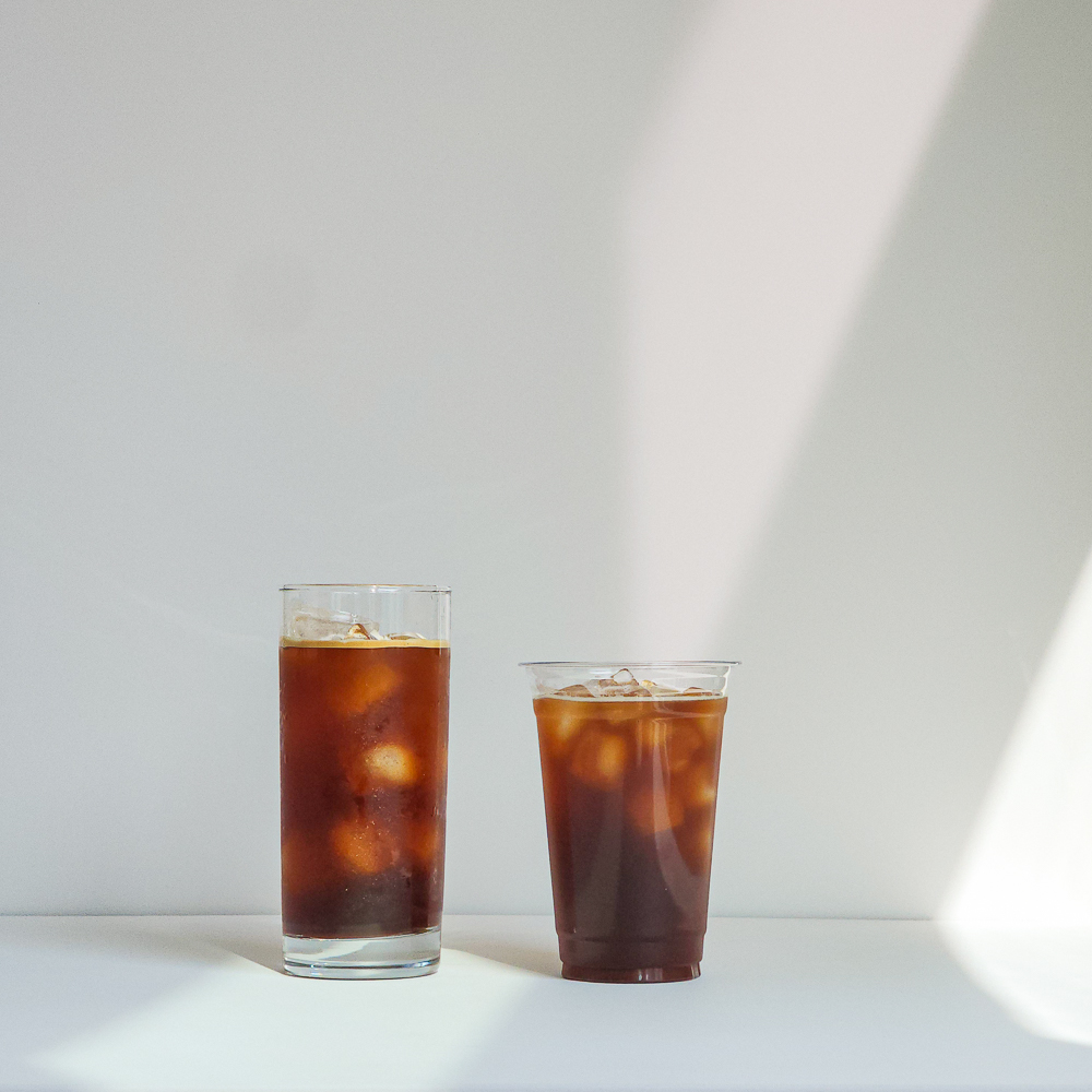 카페 유리잔 아이스 아메리카노 하이볼잔 380ml 유리컵 - 상세 이미지 4