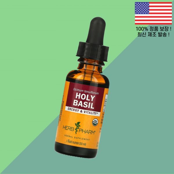 허브팜 홀리 바 612mg 1온스 30ml Herb Pharm Holy Basil 1fl oz : 원어포드