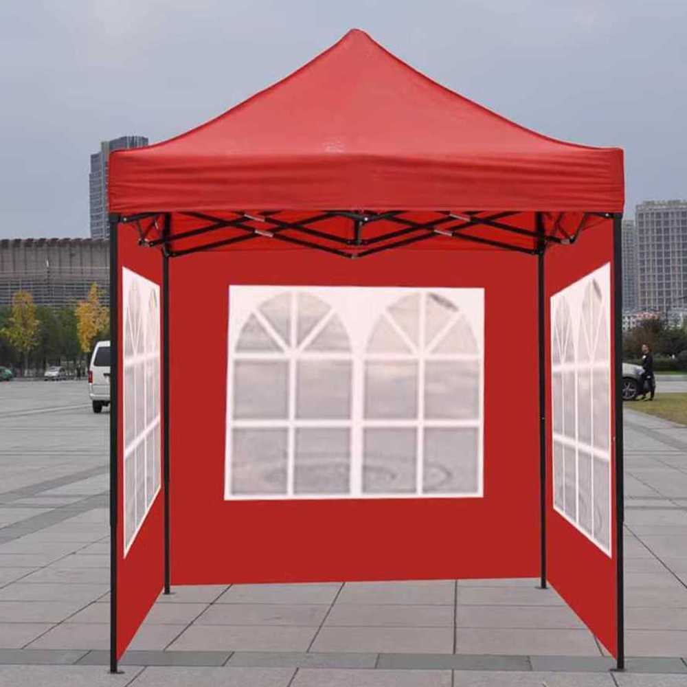 포장마차 캐노피 행사용 그늘막 창고 조립식 방수 블랙 프레임 2x2m - 상품 이미지