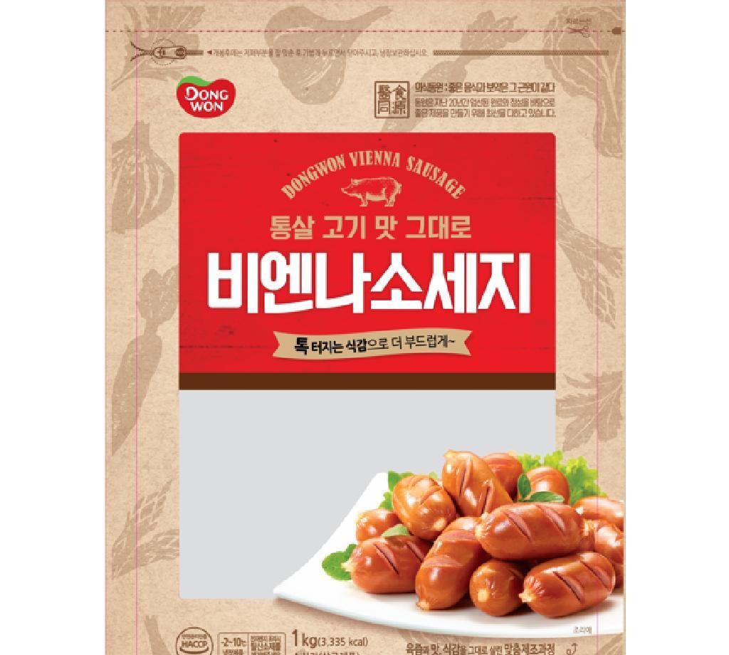 비엔나소세지 돈지방 동원 1kg : 식재온
