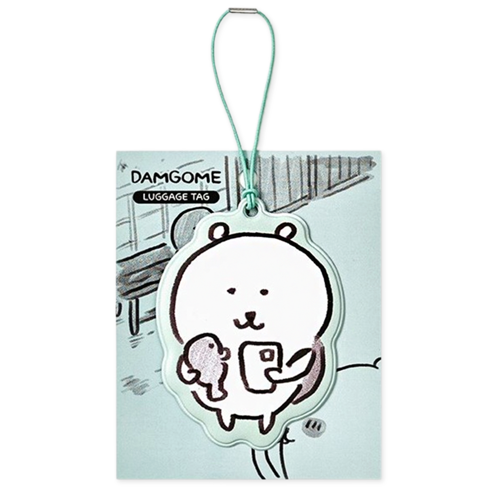 담곰이 러기지택 네임택 여행 소품 옐로우 커플 캐리어 꾸미기 농담곰 캐릭터 굿즈 - 상세 이미지 3