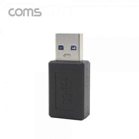 Coms [IF353] Coms USB 3.1(Type C) 젠더(Type C F / 3.0 M) Short/Black