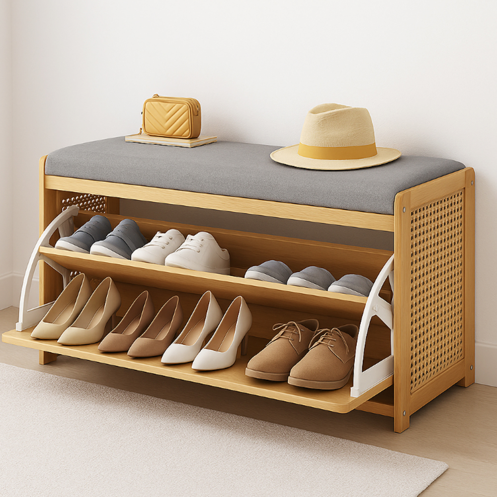 벤치 신발장 의자 현관 슈 아파트 선반 폴딩 스톨 공간녹백