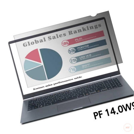 HY 3M 노트북 프라이버시 필름 블랙 14.0W9 310x175 와이드 led lcd