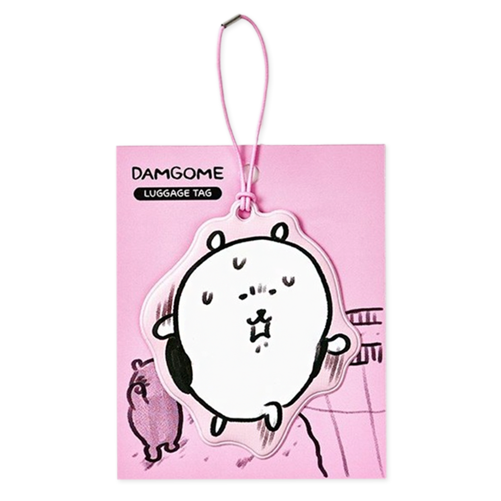 담곰이 러기지택 네임택 여행 소품 핑크 커플 캐리어 꾸미기 농담곰 캐릭터 굿즈 - 상품 이미지